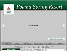 Tablet Screenshot of polandspringinns.com